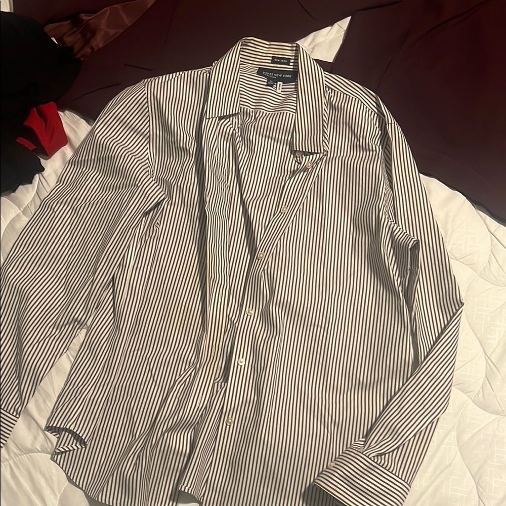 Jones New York women’s Striped button down  Shirt